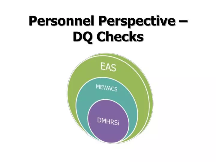 personnel perspective dq checks