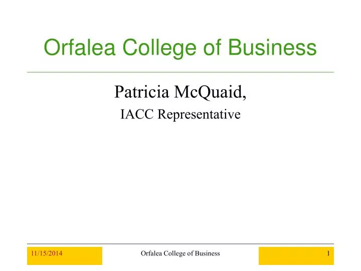 orfalea college of business
