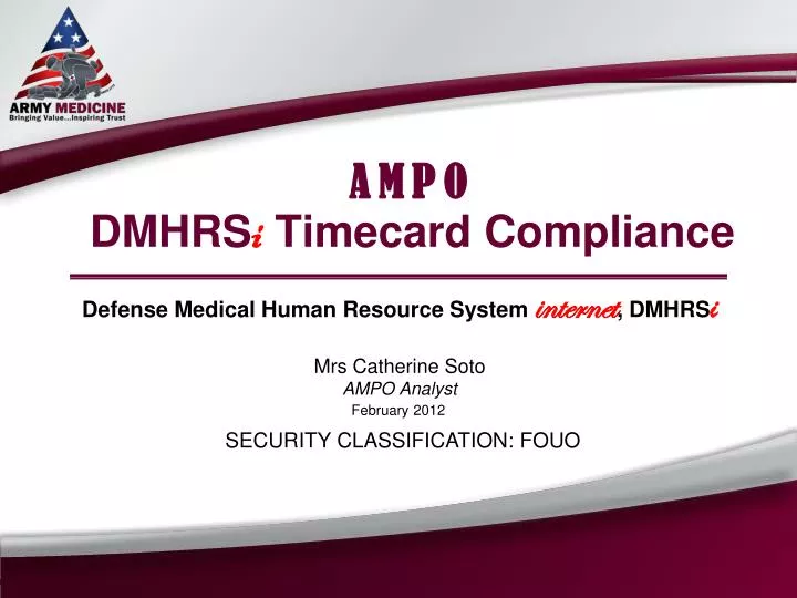 ampo dmhrs i timecard compliance