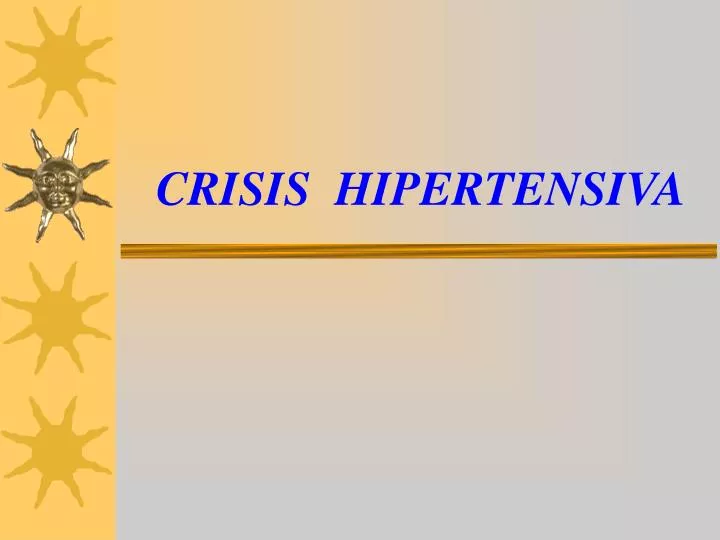 crisis hipertensiva