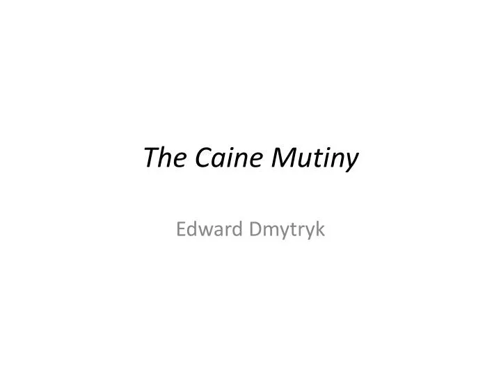 the caine mutiny
