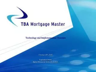 a product from alpha financial software l l c