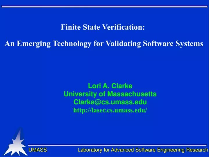finite state verification an emerging technology for validating software systems