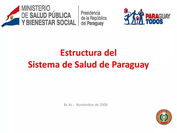 ministerio de salud p blica y bienestar social estructura del sistema de salud de paraguay