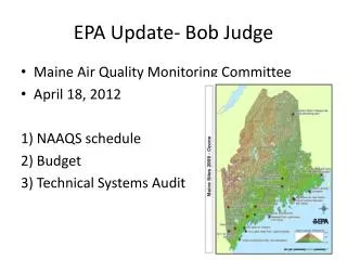 EPA Update- Bob Judge