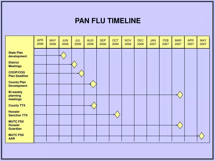 pan flu timeline