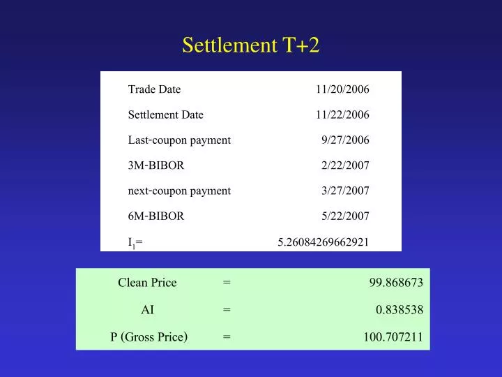settlement t 2