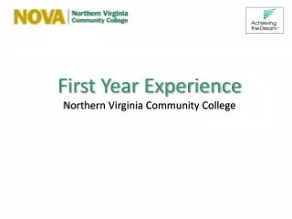 First Year Experience Northern Virginia Community College