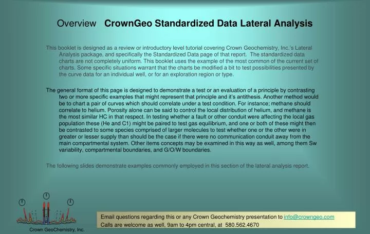 overview crowngeo standardized data lateral analysis
