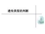 遗传类型的判断 - slide 1