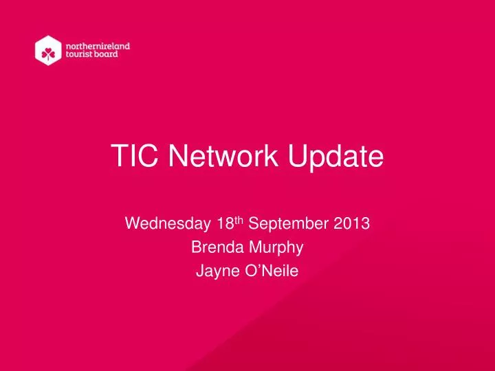 tic network update