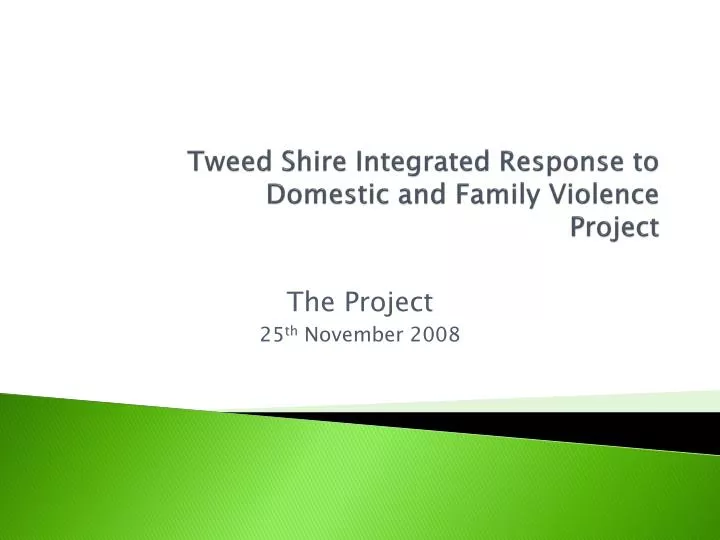 tweed shire integrated response to domestic and family violence project