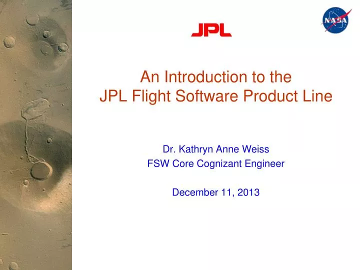 an introduction to the jpl flight software product line
