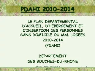 pdahi 2010 2014