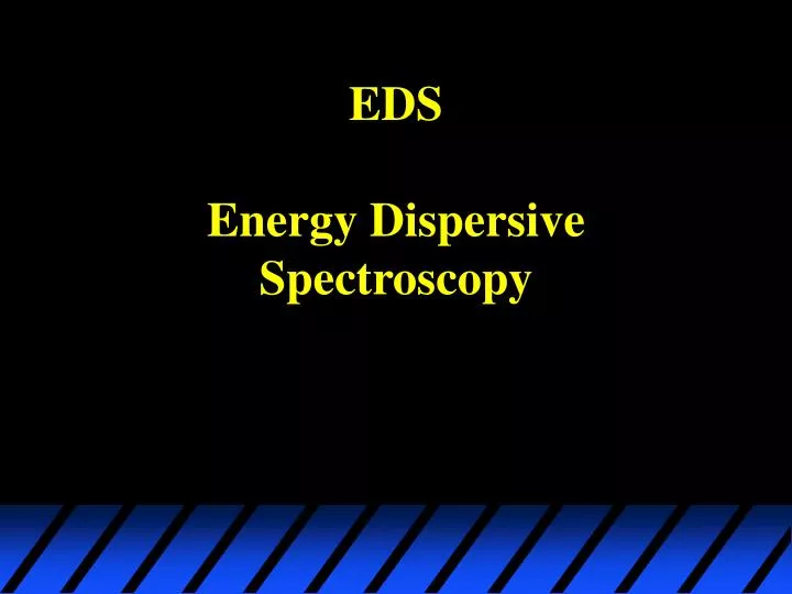 eds energy dispersive spectroscopy