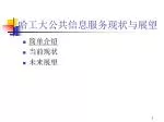 哈工大公共信息服务现状与展望 - slide 1