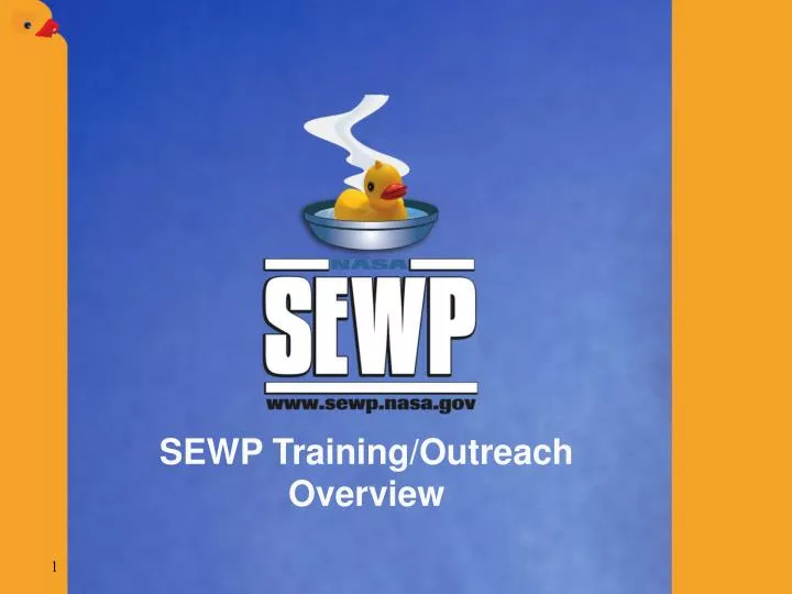 sewp training outreach overview