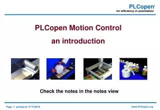 PLCopen Motion Control an introduction
