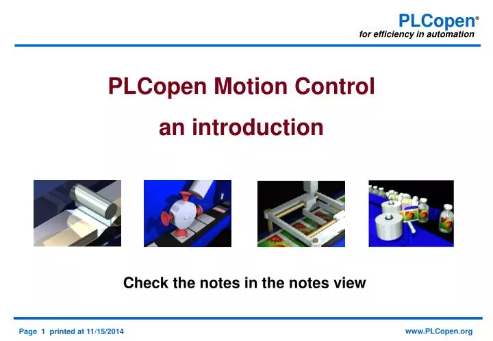 plcopen motion control an introduction