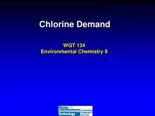 Chlorine Demand