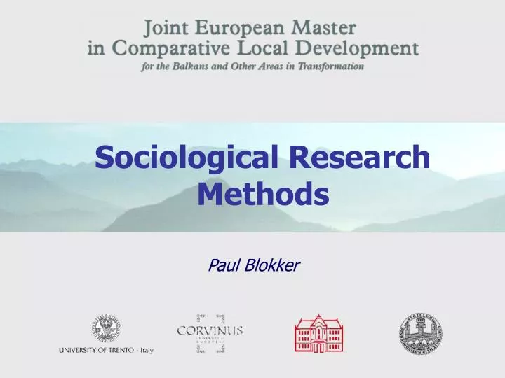 sociological research methods