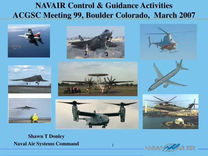 navair control guidance activities acgsc meeting 99 boulder colorado march 2007