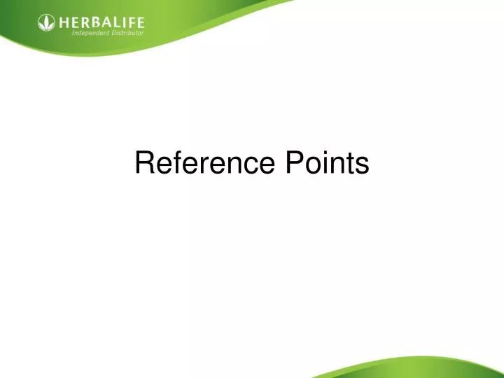 reference points