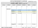 ### 
Approved Calendar for CDP Master's Program 2012

### - slide 1