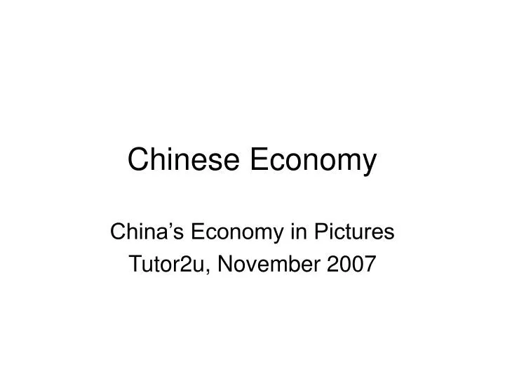 chinese economy