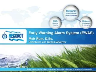 Early Warning Alarm System (EWAS)