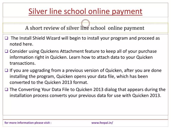 silver line school online payment