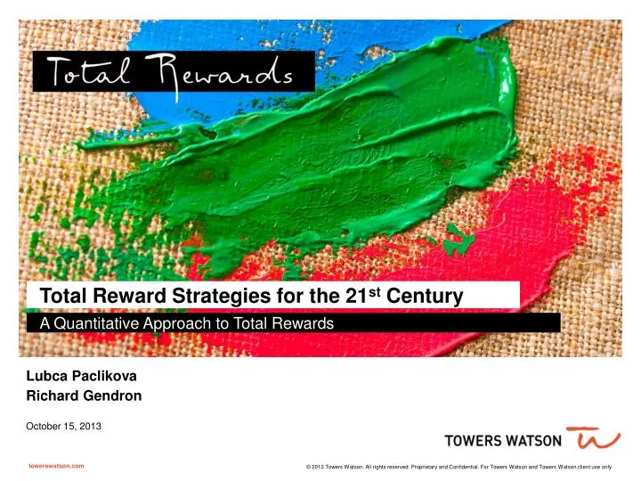 total reward strategies for the 21 st century