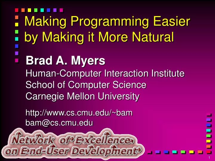 making programming easier by making it more natural