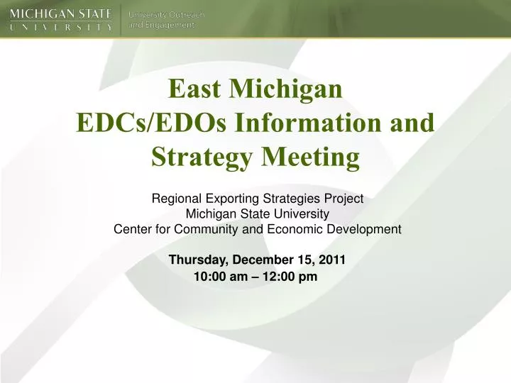 east michigan edcs edos information and strategy meeting