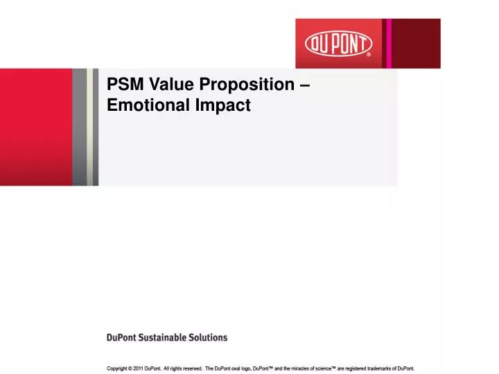 psm value proposition emotional impact