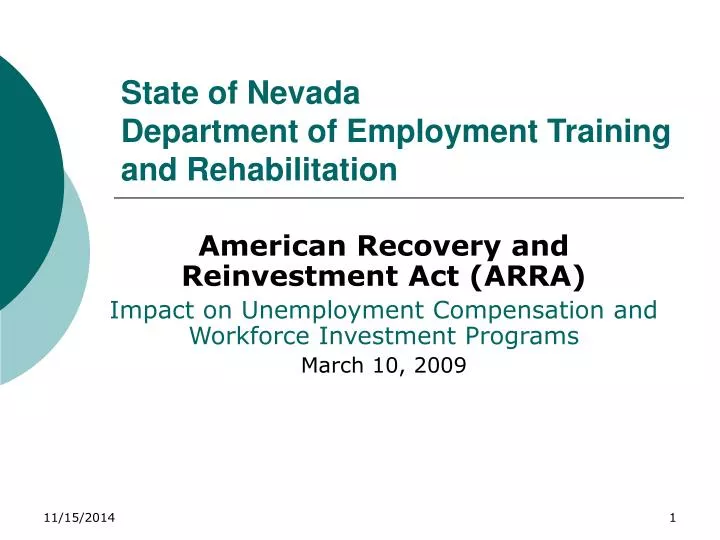 state of nevada department of employment training and rehabilitation