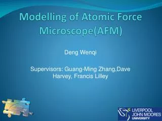 Modelling of Atomic Force Microscope(AFM)