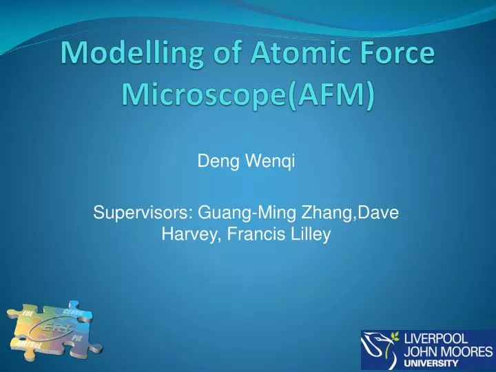 modelling of atomic force microscope afm