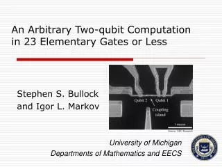 An Arbitrary Two-qubit Computation in 23 Elementary Gates or Less