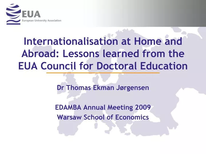 internationalisation at home and abroad lessons learned from the eua council for doctoral education