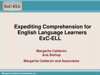 Expediting Comprehension for