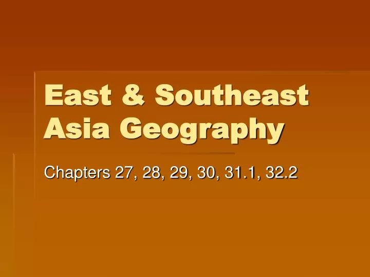 east southeast asia geography