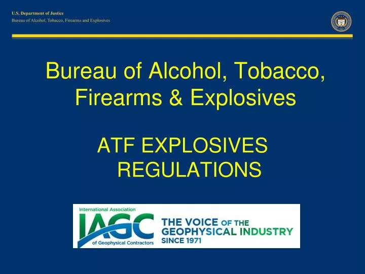 bureau of alcohol tobacco firearms explosives