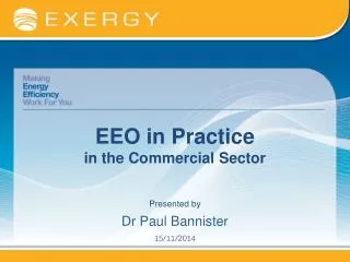 EEO in Practice in the Commercial Sector