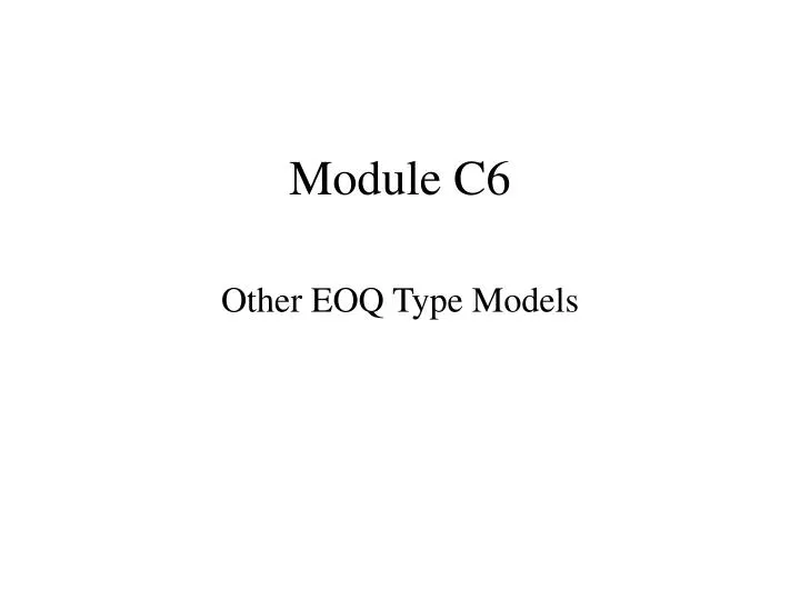 module c6