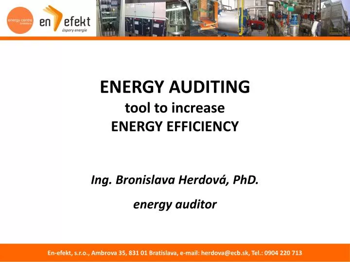 energy auditing tool to increase ener gy efficiency