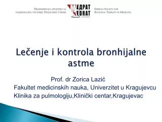 le enje i kontrola bronhijalne astme