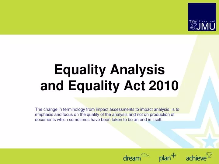equality analysis and equality act 2010
