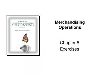 Merchandising Operations