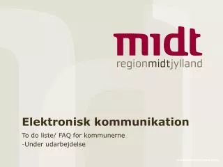elektronisk kommunikation